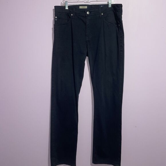 Adriano Goldschmied Protege Straight Leg Jeans Men 36x34 Navy Casual Minimalist - Picture 1 of 8